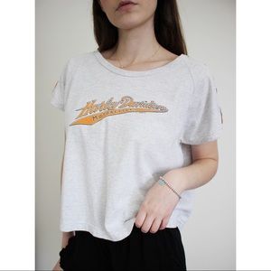 Vintage Harley Davidson Crop Tee